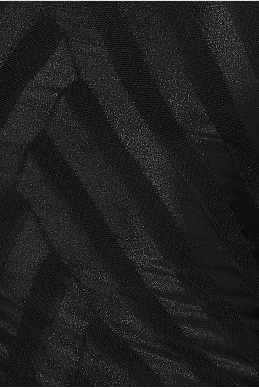Bell Sleeve Midi Dress - Black by Goddiva