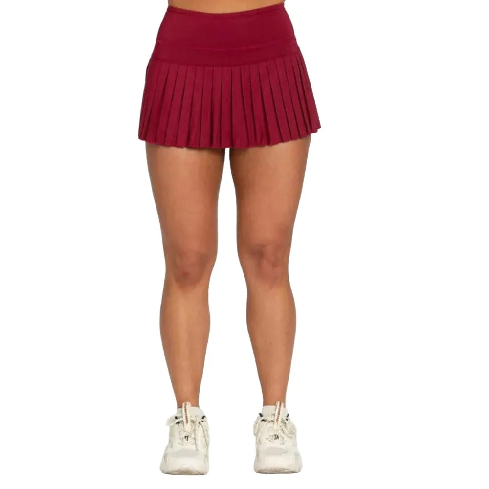 Gold Hinge Women's Pleated Tennis Skirt