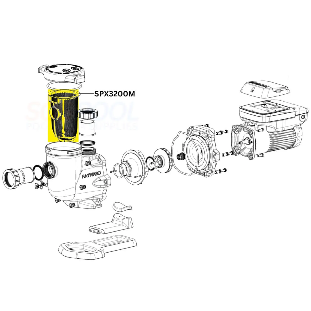 Hayward Strainer Basket For TriStar and EcoStar Pumps | SPX3200M