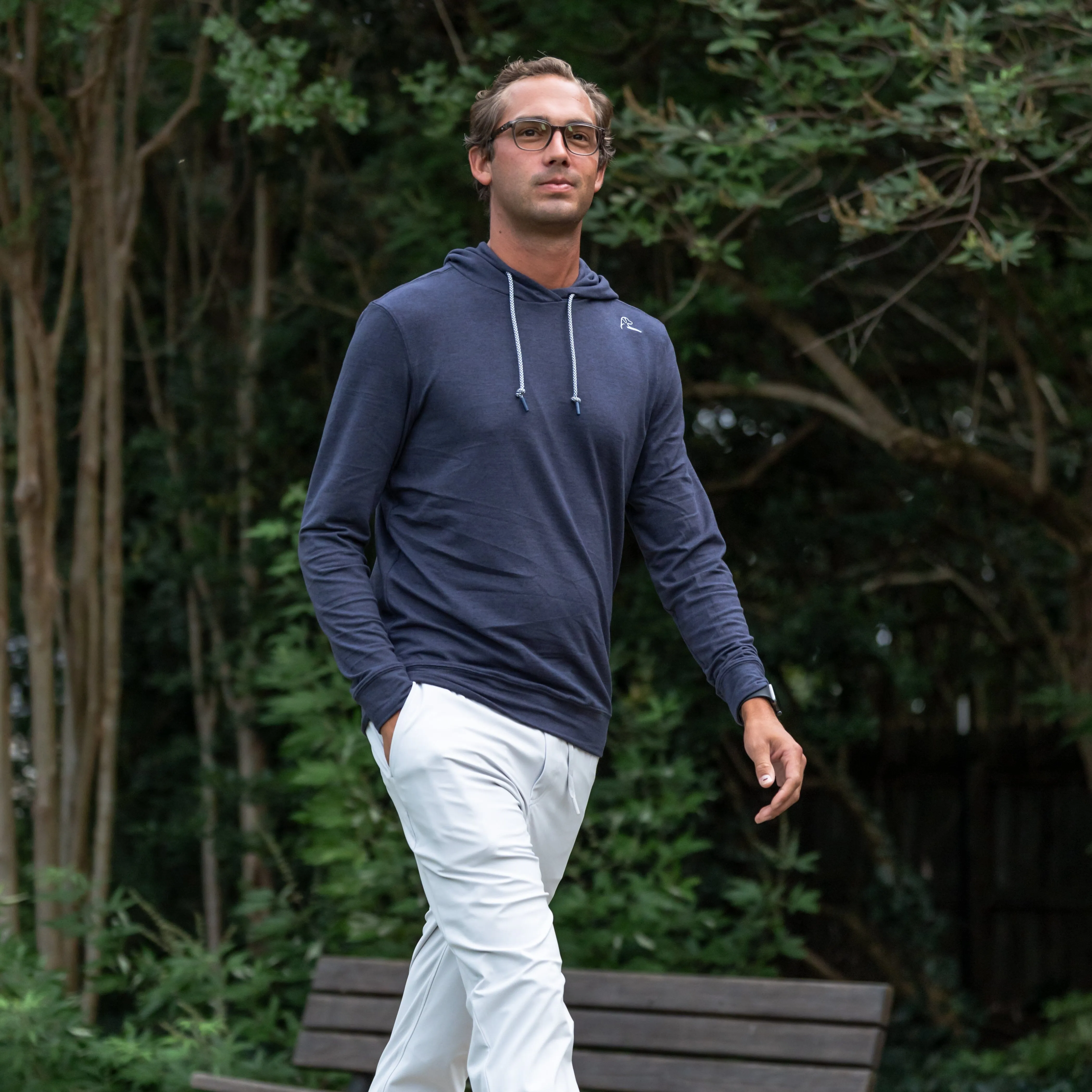Hesi Performance Hoodie | Heather - Fleet Navy/Nightshade