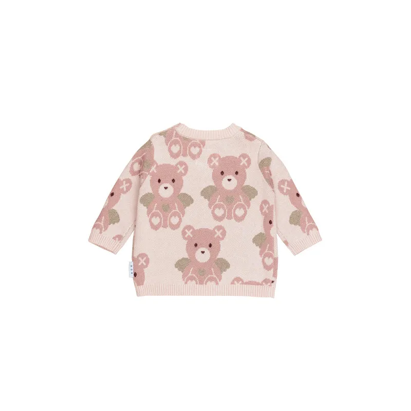 Huxbaby Angel Bear Knit Jumper