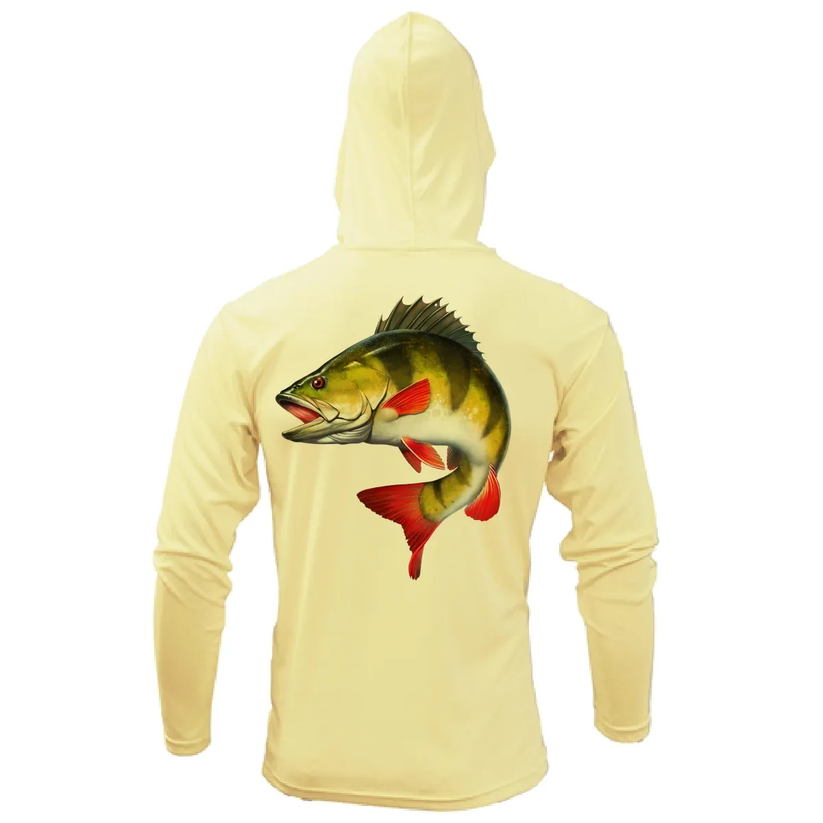 Michigan Freshwater Born Perch Men's Long Sleeve UPF 50  Dry-Fit Hoodie
