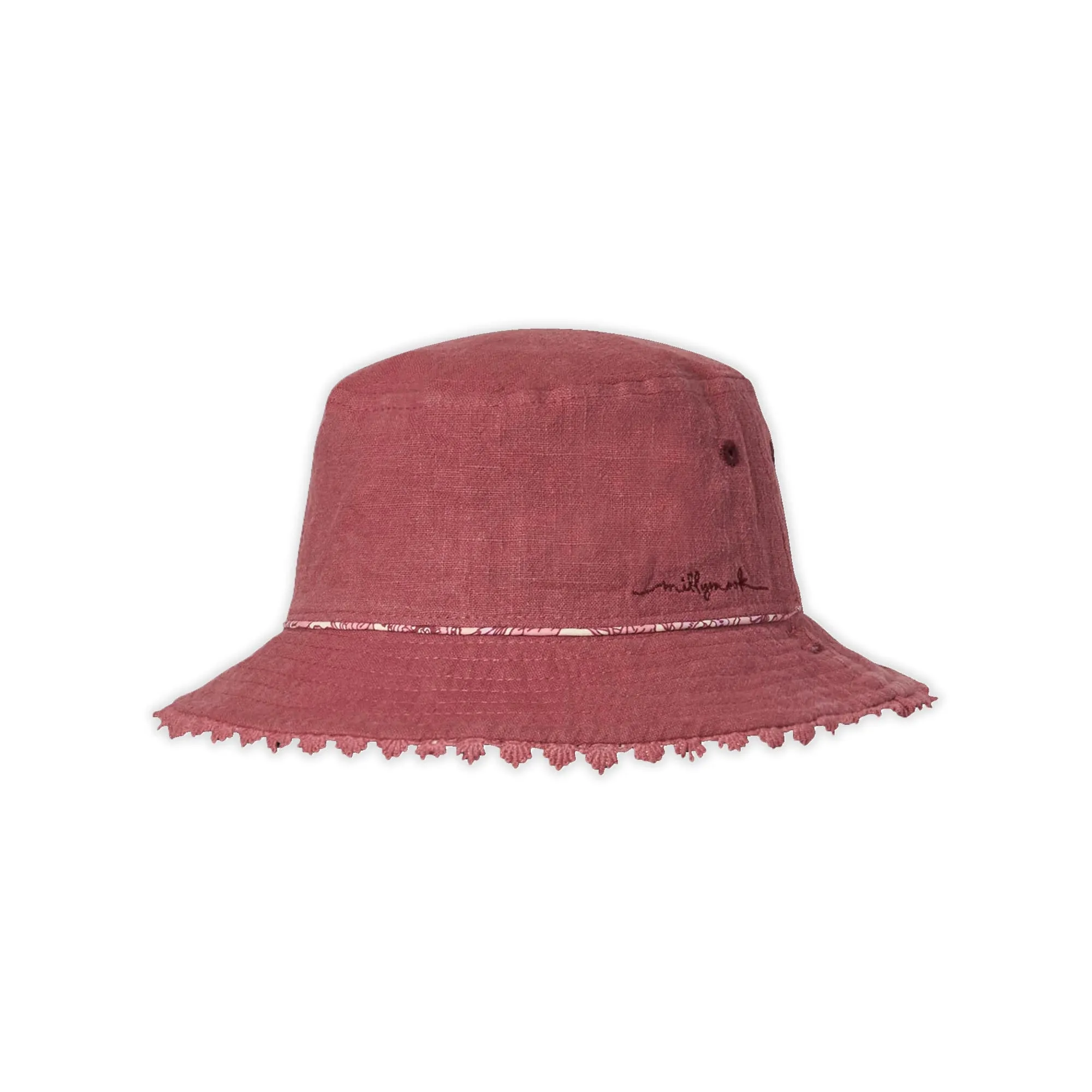 Millymook Girl's "Alyssa" Reversible Bucket Hat- Pink