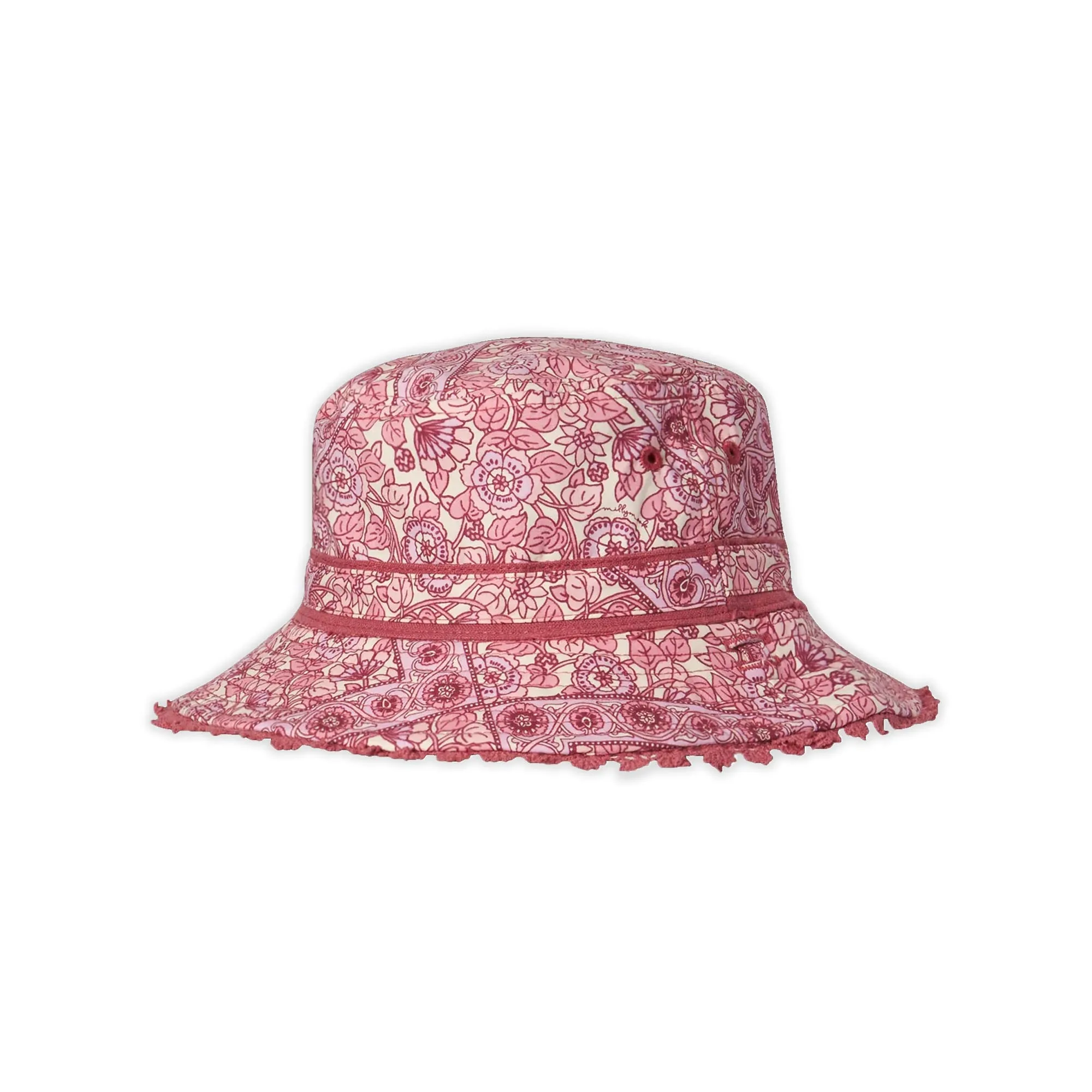 Millymook Girl's "Alyssa" Reversible Bucket Hat- Pink