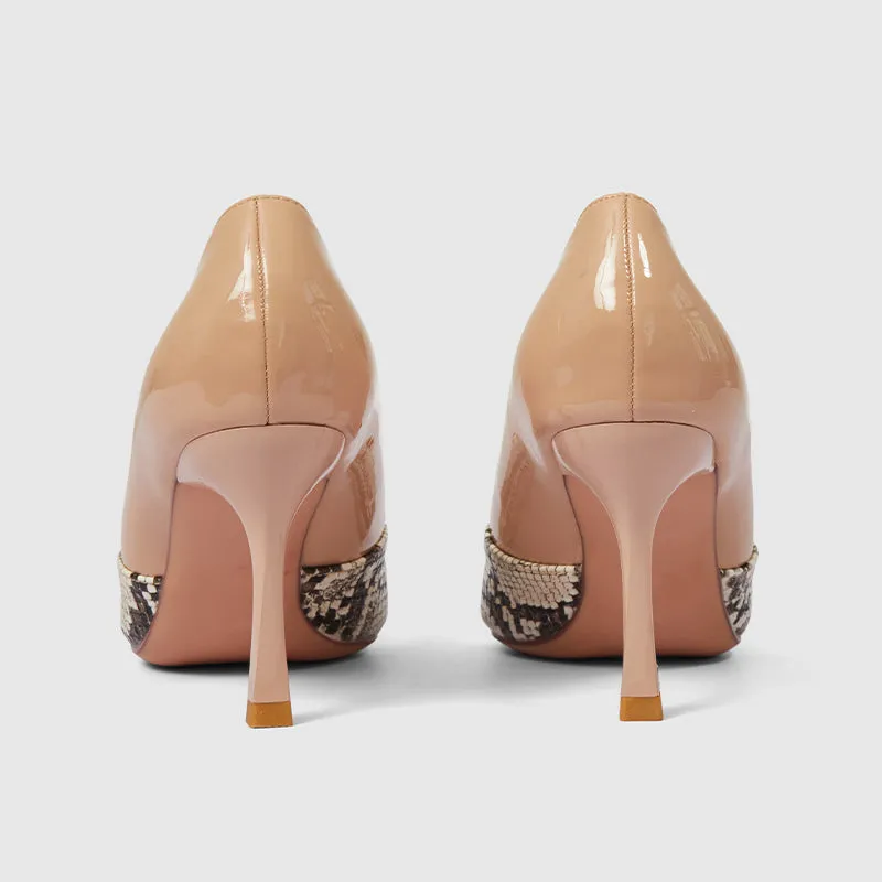 Pointy Toe Pumps Snake