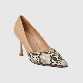Pointy Toe Pumps Snake
