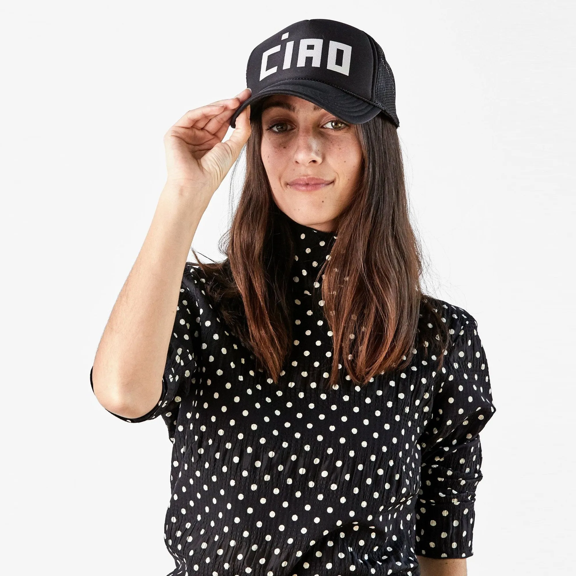 "Ciao" Trucker Hat (Black)