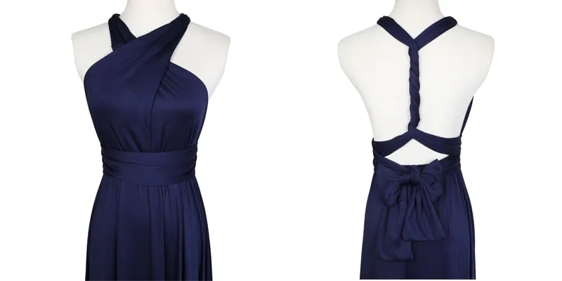 Sexy Long Bridesmaid Multi Way Wrap Convertible Infinity Maxi Dress Hollow Out Bandage Vestidos