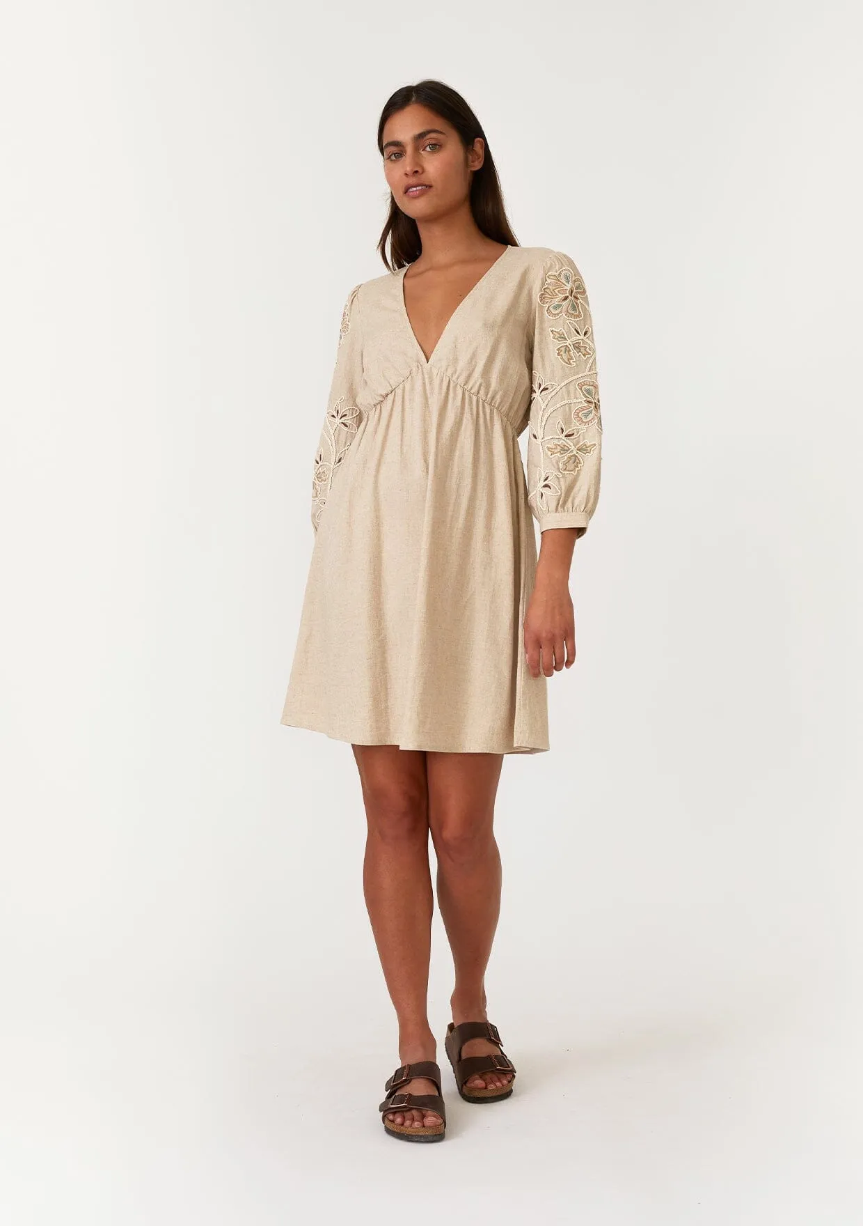 Shiloh Embroidered Mini Dress