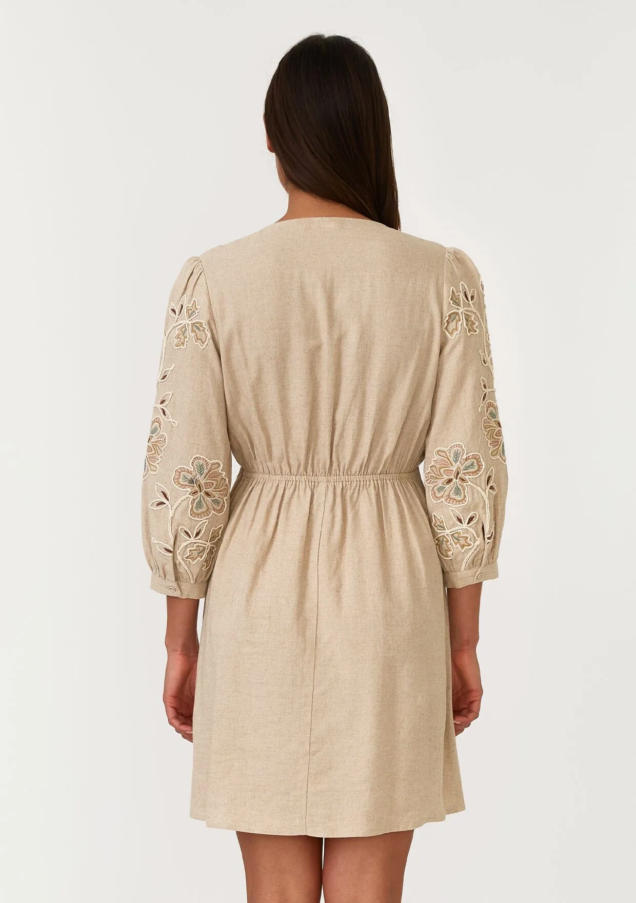 Shiloh Embroidered Mini Dress