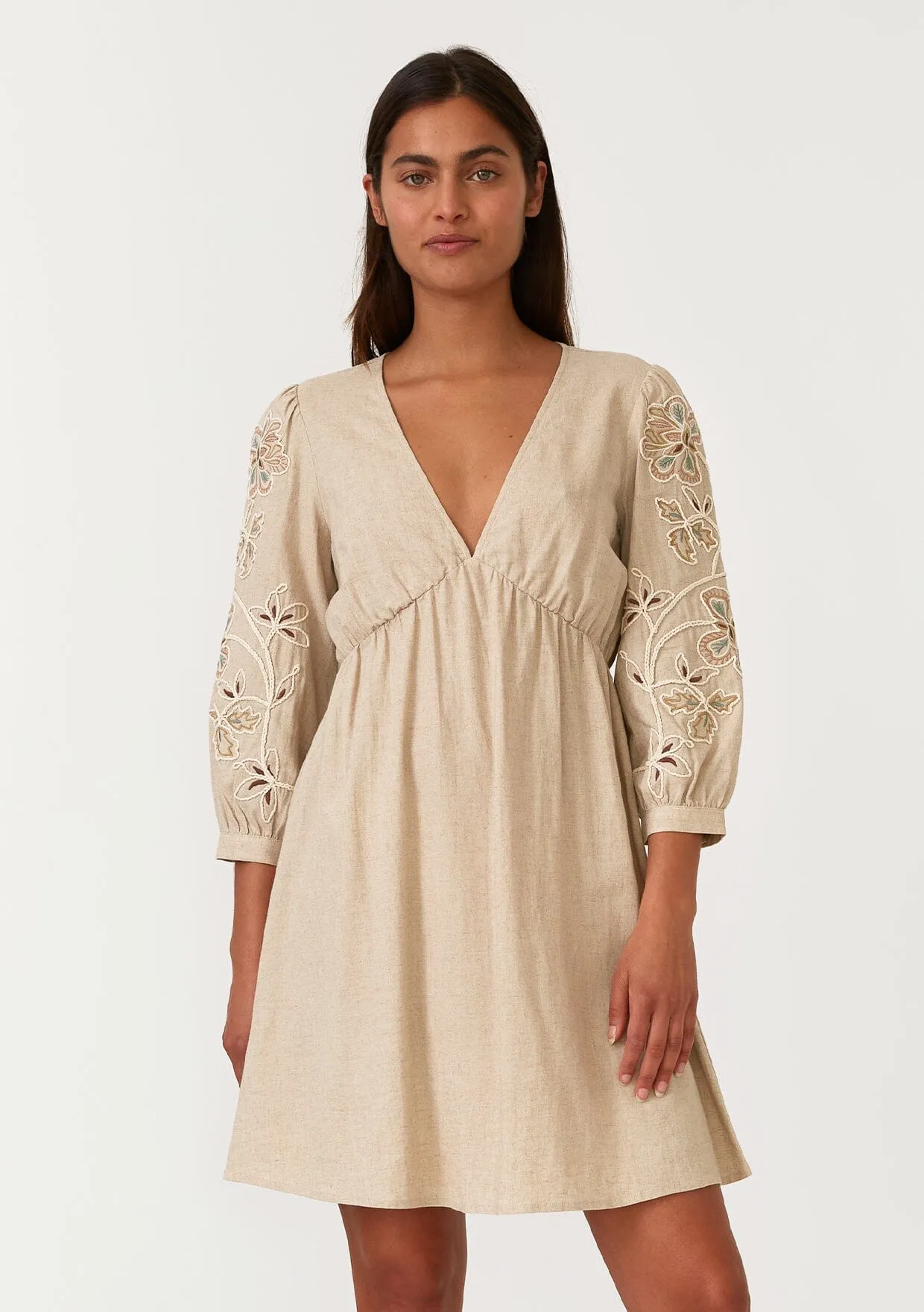 Shiloh Embroidered Mini Dress