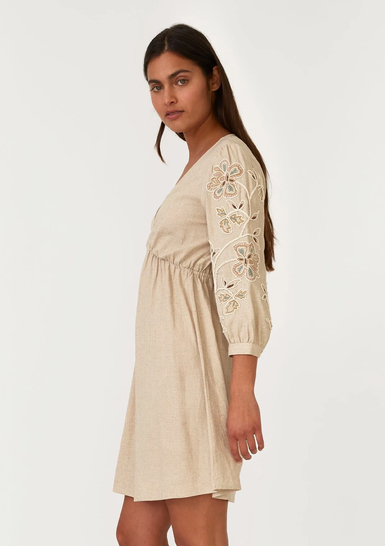 Shiloh Embroidered Mini Dress