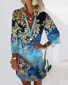 TastyHottie - Bohemian style long sleeve dress
