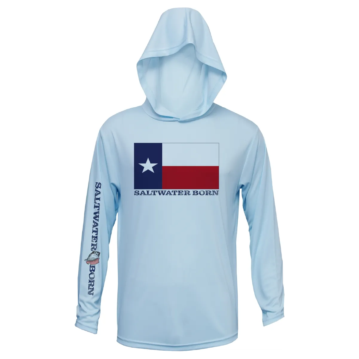 Texas Flag Long Sleeve UPF 50  Dry-Fit Hoodie